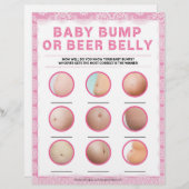 Bump of beer Belly [Luxury Lace [Roze]] Briefhoofd (Voorkant / Achterkant)