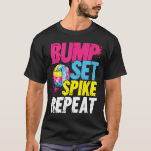 Bump Set Spike Herhaal T-shirt