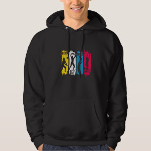 Bump Set Spike Herhaling Volleyball Hoodie