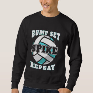 Bump Set Spike Herhaling Volleyball Trui