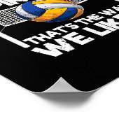 Bump Set Spike it Funny Volleyball Player Poster (Hoek)