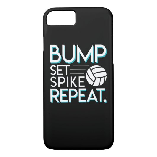 Bump Set Spike Repat Volleyball Lover Giften Case-Mate iPhone Case (Achterkant)