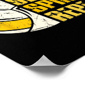 Bump Set Spike Repeat Volleyball Fun Poster (Hoek)