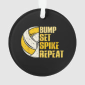 Bump Set Spike Répéter Volleyball Drôle (dos)