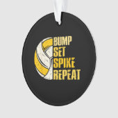 Bump Set Spike Répéter Volleyball Drôle (devant)