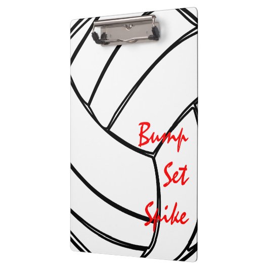 Bump Set Spike Volleyball Cell Patroon Klembord (Links)