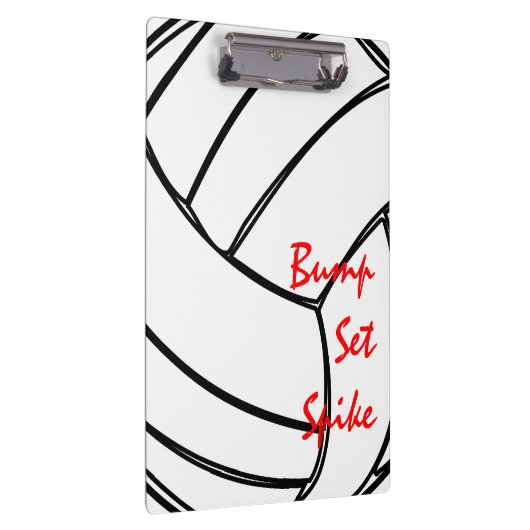Bump Set Spike Volleyball Cell Patroon Klembord (Rechts)
