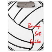 Bump Set Spike Volleyball Cell Patroon Klembord (Voorkant)