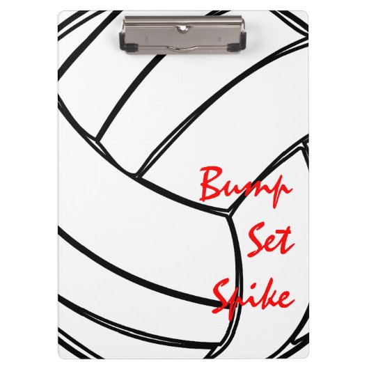 Bump Set Spike Volleyball Cell Patroon Klembord (Voorkant)