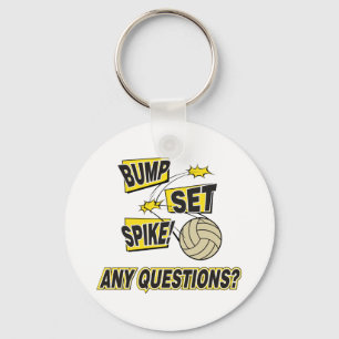 Bump Set Spike Volleyball Gift Sleutelhanger