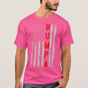 Bumpa Fathers Day Patriotic grandpa Distress Ame T-shirt