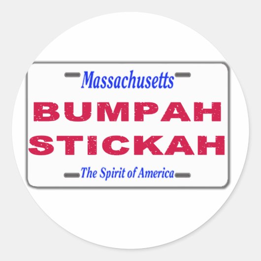 Bumpah Stickah Ronde Sticker (Voorkant)