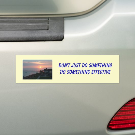 bumper - 1, doe niet gewoon ietsDoe iets... Bumpersticker (Op auto)