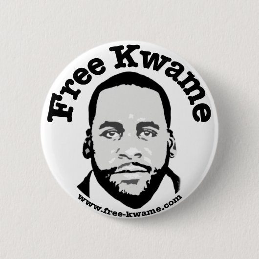 Bumper Button "Free Kwame" (Voorkant)