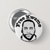 Bumper Button "Free Kwame" (Voorkant /achterkant)