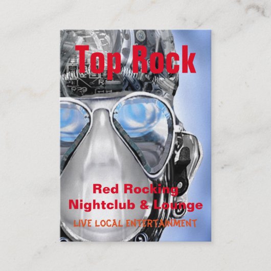 Bumper Cyborg Cool Unique Visitekaartje (Voorkant)