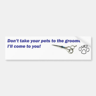 Bumper - Neem je huisdieren niet mee... Bumpersticker