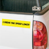 BUMPER STICKER A RÉVISÉ "JE CONDUIS LA LIMITE DE V (Sur camion)