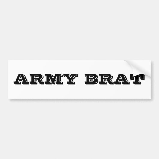 Bumper Sticker Armée Brat (Devant)