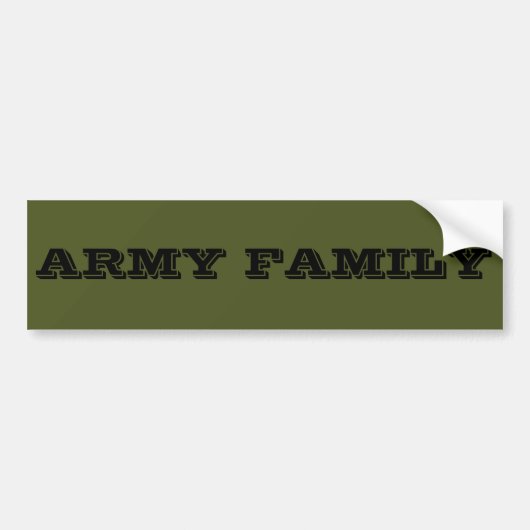 Bumper Sticker Armée Famille (Devant)