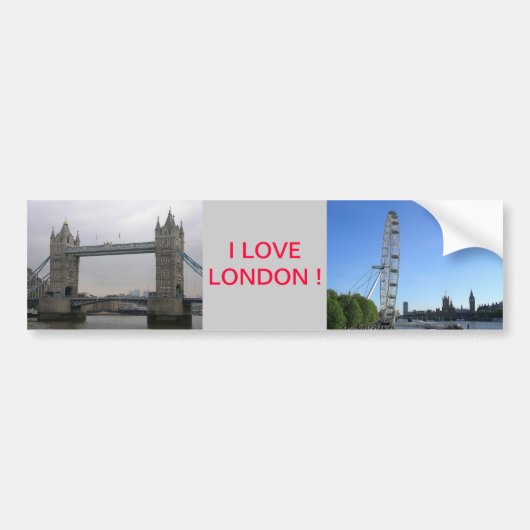 Bumper Sticker avec London Eye Ferris Wheel (Devant)
