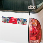 Bumper Sticker Chien L'A Fait ! VOTER (Sur camion)