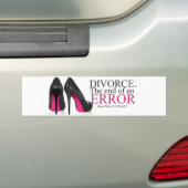 Bumper Sticker - "Divorce. Fin d'une erreur." (En voiture)