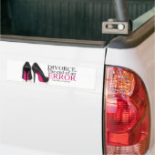 Bumper Sticker - "Divorce. Fin d'une erreur." (Sur camion)