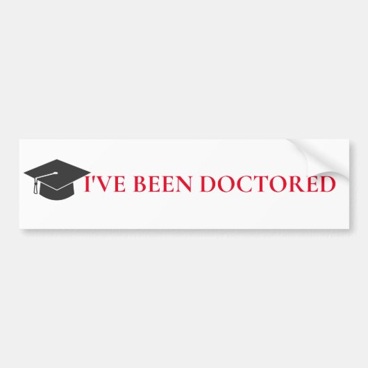 Bumper sticker Doctorat ou Doctorat (Devant)