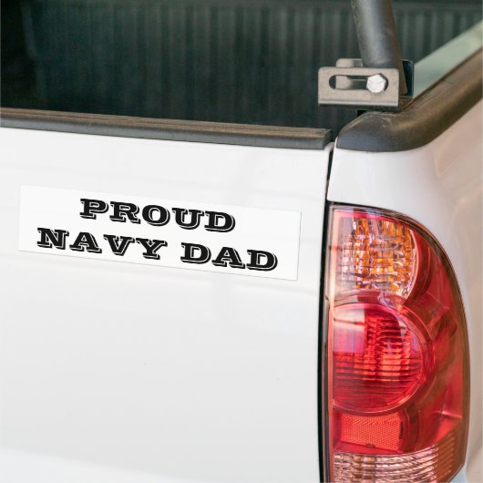 Bumper Sticker Fier Navy Papa (Sur camion)