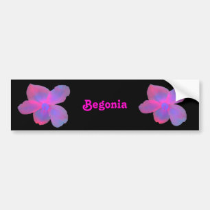 Bumper Sticker Fluorescent Begonia Personnalisable
