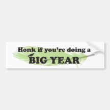 Bumper sticker for birders | Big Year | Feather