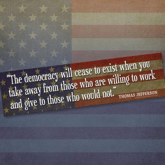 Bumper Sticker - Founding Father Quote