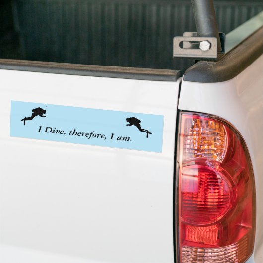 Bumper Sticker - I Dive ... (Sur camion)