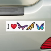 Bumper Sticker I (papillons cardiaques) (En voiture)