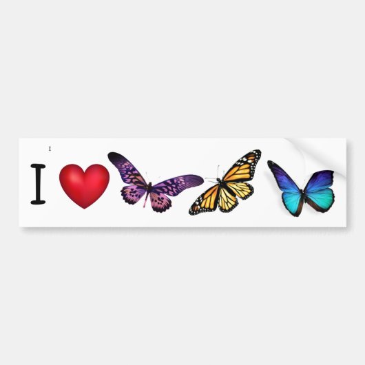 Bumper Sticker I (papillons cardiaques) (Devant)