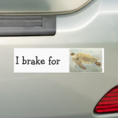 Bumper Sticker - Je freine pour les tortues de mer (En voiture)