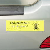 Bumper Sticker - Les apiculteurs le font pour le m (En voiture)