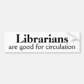 Bumper Sticker Librairie Funny Circulation Pun (Devant)