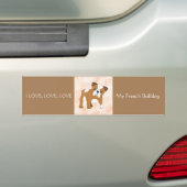 Bumper Sticker Love My French Bulldog (En voiture)