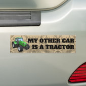 Bumper Sticker "My Other Car is a Tractor" (En voiture)