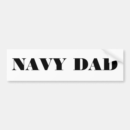 Bumper Sticker Navy Papa (Devant)
