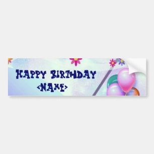 Bumper Sticker pour anniversaire heureux