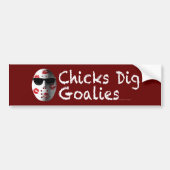 Bumper Sticker pour goalies de bumpersticker Chick (Devant)