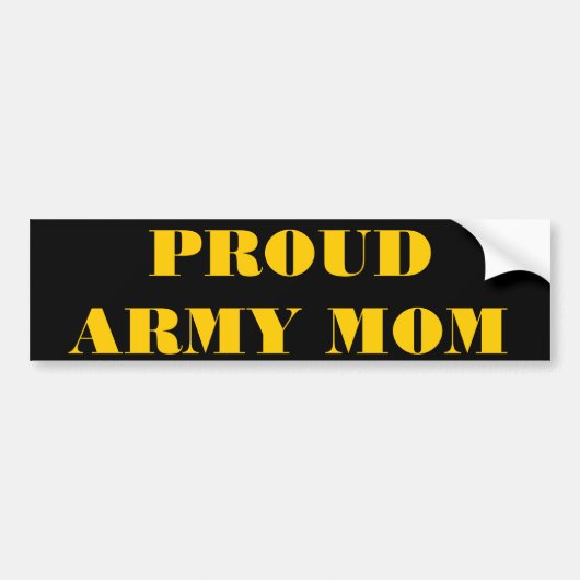 Bumper Sticker Proud Army Mom (Devant)
