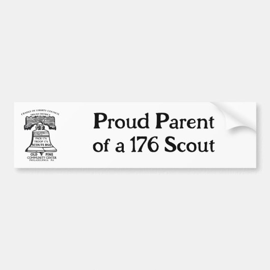 Bumper Sticker - Proud Parent (Voorkant)