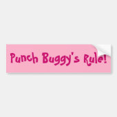 Bumper Sticker : Règle de Punch Buggy (Devant)