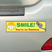 Bumper Sticker - Smile Vous êtes sur caméra (En voiture)