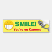 Bumper Sticker - Smile Vous êtes sur caméra (Devant)