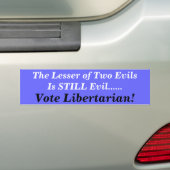 Bumper Sticker - stemming Libertarian (Op auto)
